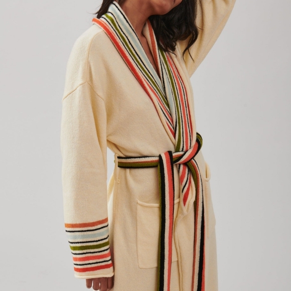 NWT the brightside by rocky barnes SAND VENICE ROBE - Picture 4 of 8